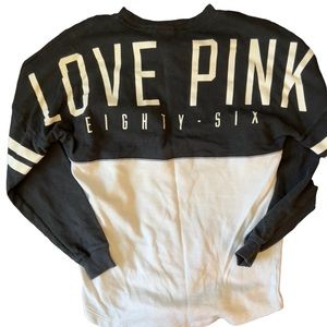 Pink Victoria secret varsity crew